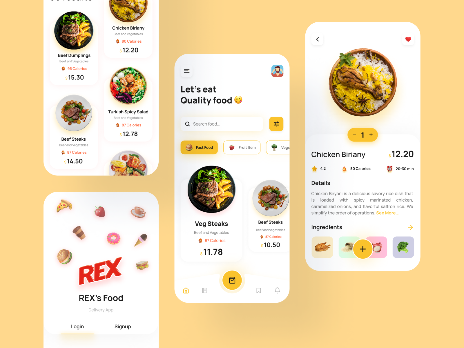 Online Food Delivery App by Saier Irfan on Dribbble