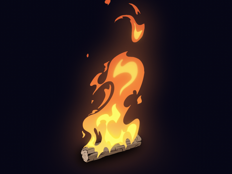 Fire 2d animate cc animation cel cel fx christmas fire fire animation fire loop fireart fireplace loop yulelog