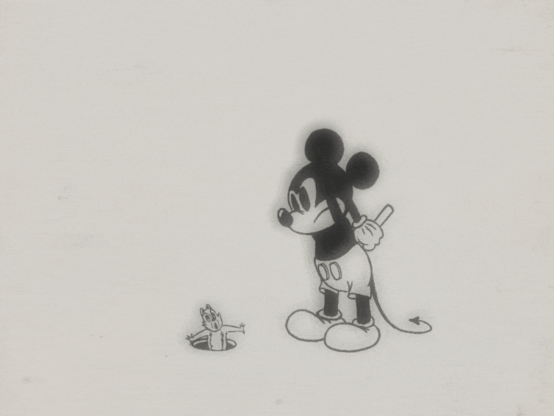 Mickey Mouse cel disney mickey mickey mouse old vintage wack a mole