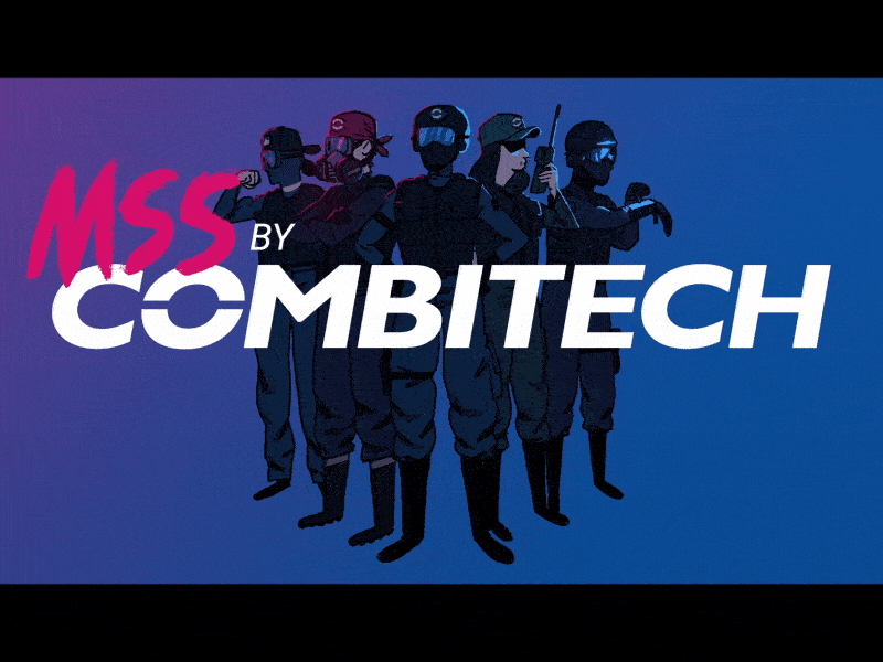 Combitech MSS team 2d animate cc cel character