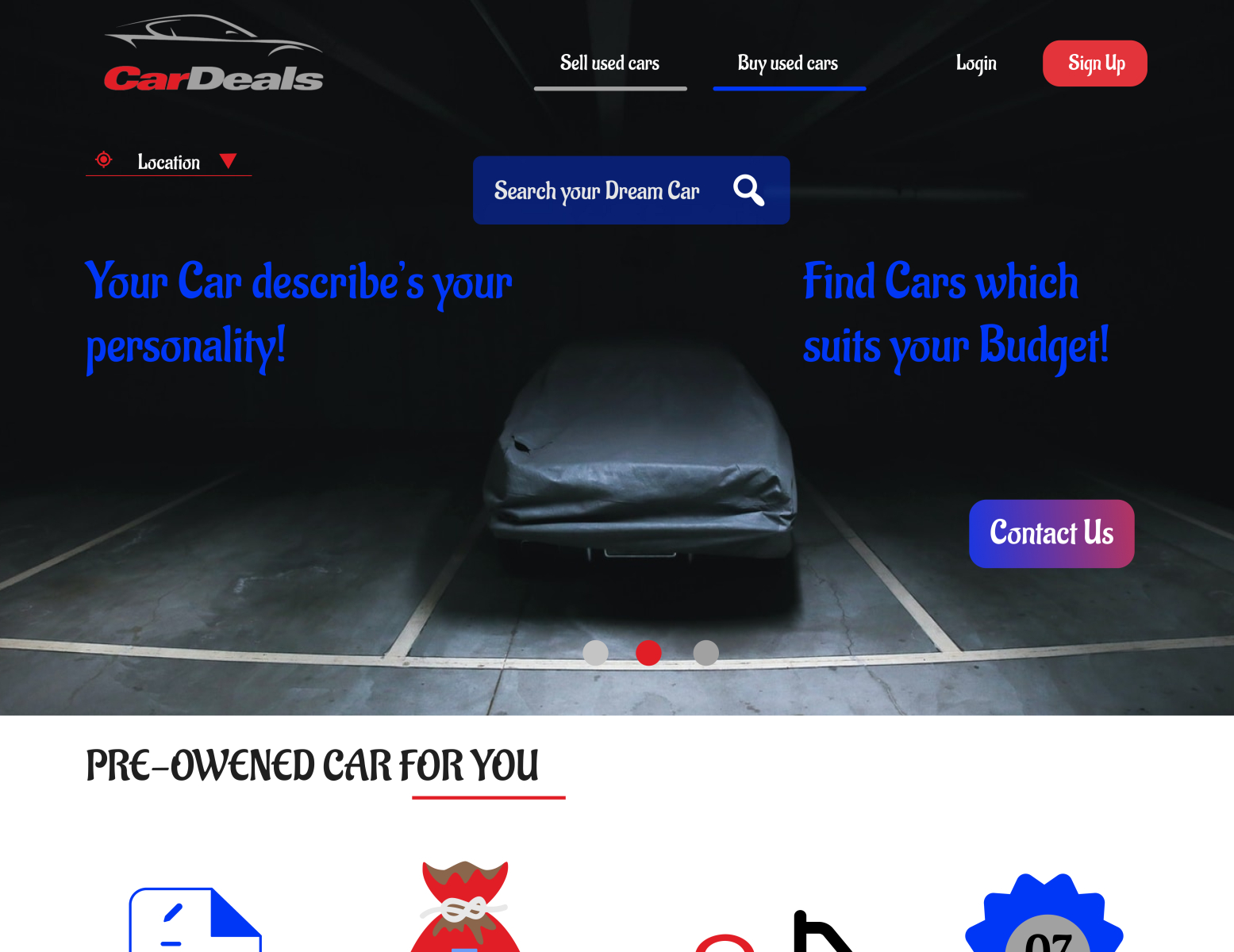 Old Car selling Website by kunal shankar on Dribbble