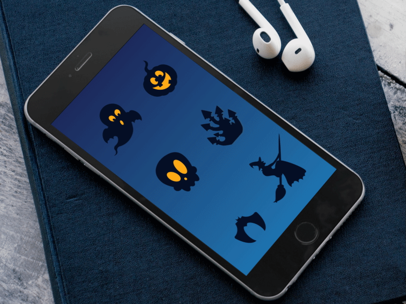 Halloween Icons for iOS animation app apps gif halloween icon icons ios logo set