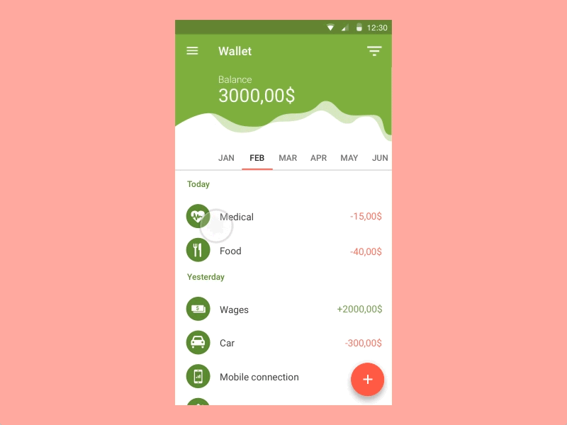 Wallet App Concept