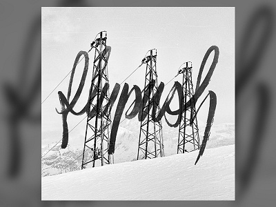 flypush brush cover flypush music type typography