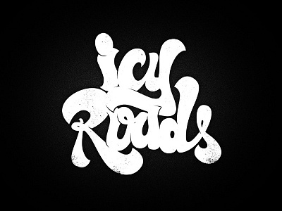 Icy Roads icy roads logo music type typography