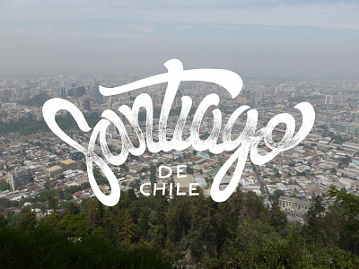 Santiago de Chile chile lettering santiago type typography