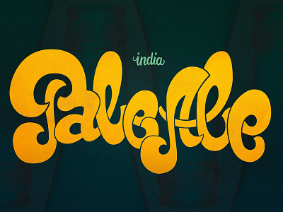 India Pale Ale beer india pale ale lettering type typo