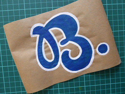 B b craft letter paint painting