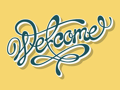 Welcome /vecto type typography vecto welcome