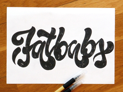 Fatbabs fatbabs lettering music rough texture type typo