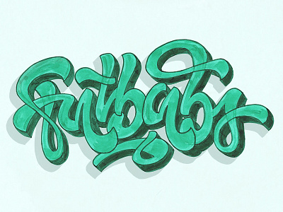Fatbabs /reworks fatbabs green music texture type typo