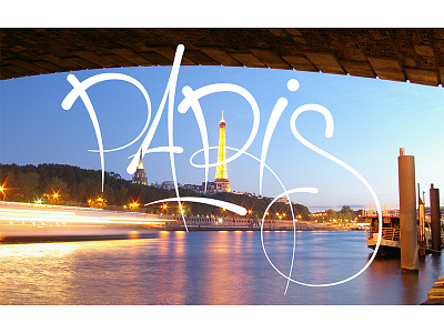 Paris france lettering paris type typography