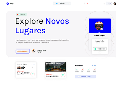 DailyUi - Pagina inicial - Viagens design graphic design ui ux