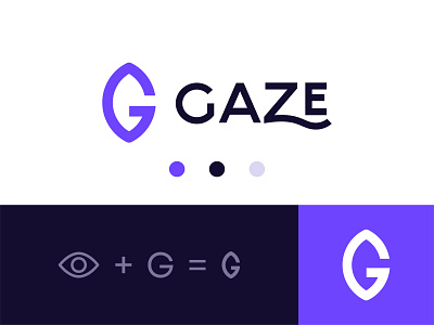 Gaze branding fashion logo