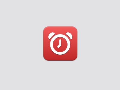 Clock Icon alarm app clean clock design icon ios iphone simple