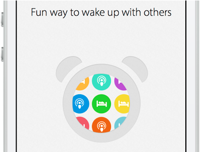 Wake App alarm app apple clean clock design flat interface ios iphone ui ux