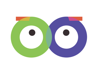 Eyes design logo vector