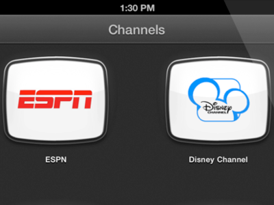 Set of iTV iPad app concepts