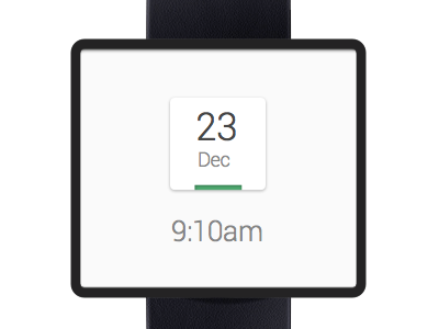 Smart Watch UI android app clean design google interface minimal mobile ui ux watch