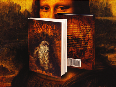 The Da Vinci Code books cover graphic design typography