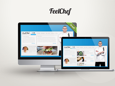 FeelChef - Website concept branding graphic design logo minimal ui ux website