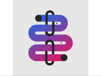 36days B 36days 36daysoftype abstraction aniamtion gif gradient lettering loop typography