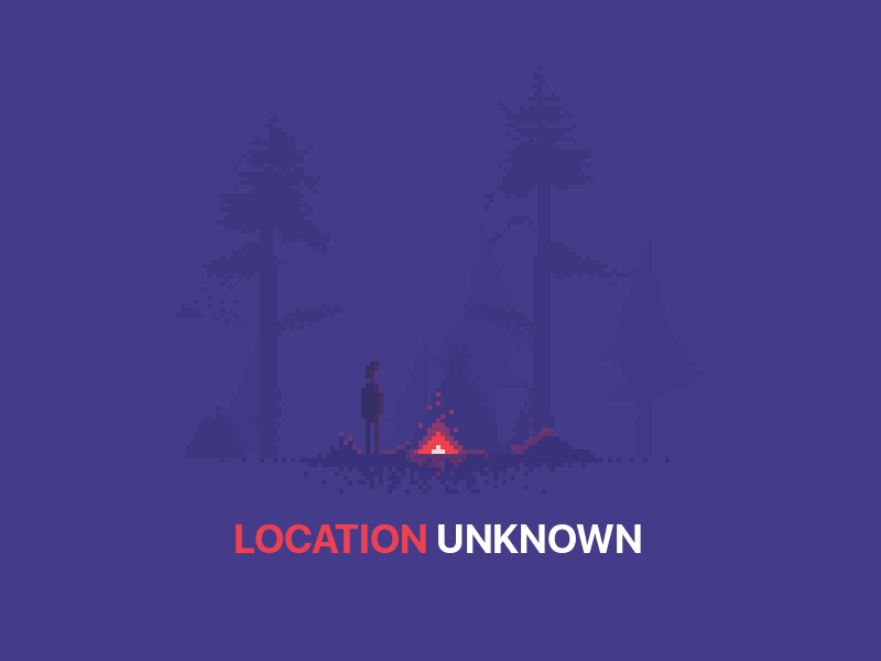 Location Unknown - Error View for a Mobile App android animation app branding gif ios message mobile mobileapp screen ui ux