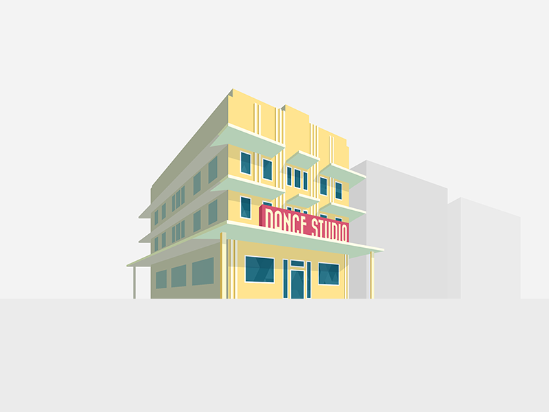 Dancr: Dance Studio dance dancing app vector illustration