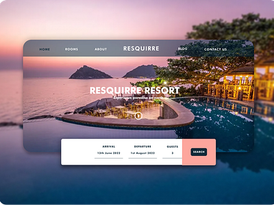 RESORT WEBSITE UI DESIGN