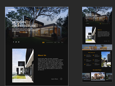 Architecture Landing Page Design