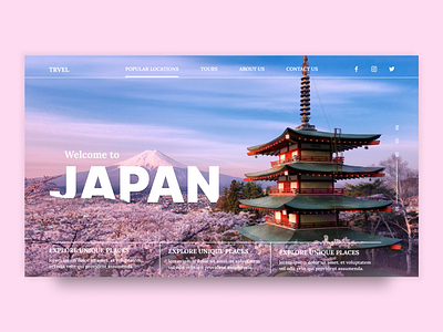 Japan Website UI Design app branding design graphic design illustration logo typography ui ux vector