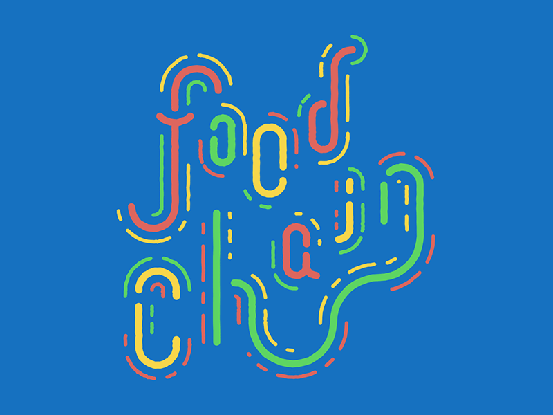 Food Chain Titles after effects animation food chain gif titles typography