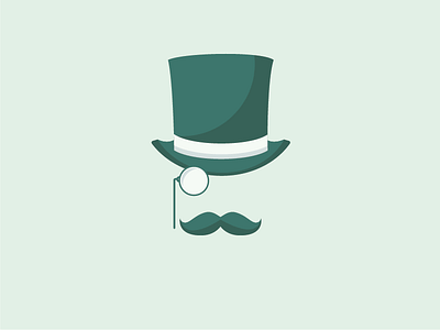 Gentleman Logo Design 99logos design gentleman hat logo monocle mustache vintage