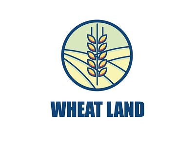 Agriculture Logo Design agriculture design farm grains green land logo plants wheat