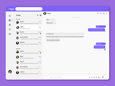 Daily UI 013: Direct Messaging