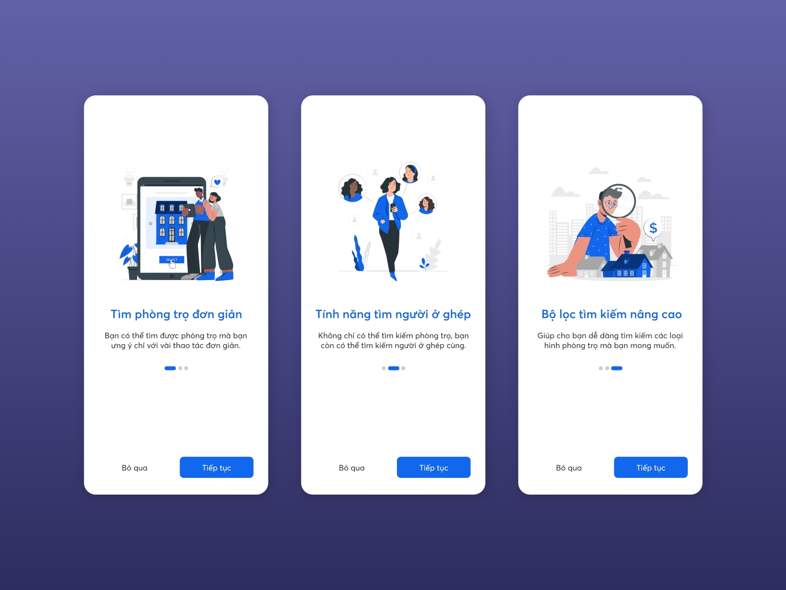 Daily UI 23: Onboarding by Ngoc Cuong Nguyen on Dribbble