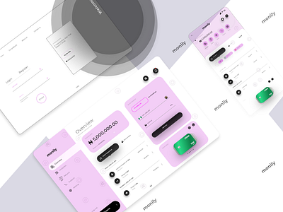 Monily - Online Savings And Investment Platform design online platform savings platform ui