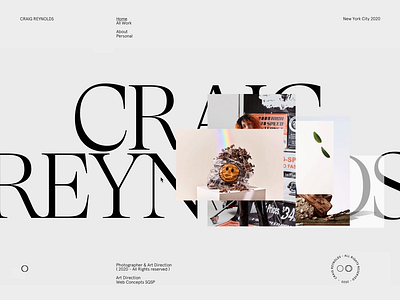 Craig Reynolds clean design interface minimal screendesign typography ui ux webdesign website