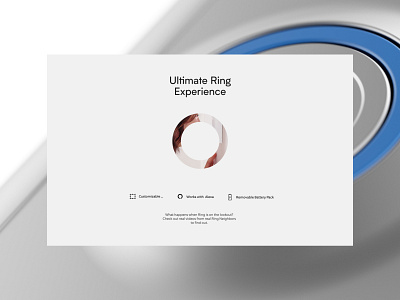 Ring Details design interface minimal typography ui ux website
