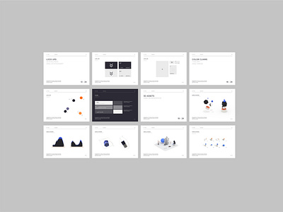 VC Swipe - Style Guide 3d design interface minimal typography ui ux website