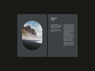 Gunnar Freyr - Analog Layouts design minimal typography