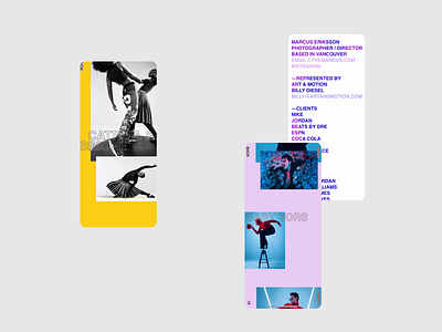 Marcus Eriksson clean design interface minimal screendesign typography ui ux webdesign website