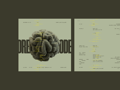 Dreamer Mode albumcover albumcoverdesign design minimal typography