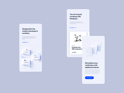 Passbase Mobile clean design interface minimal typography ui ux webdesign website