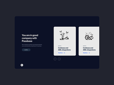 Passbase Dark Mode clean design interface minimal screendesign typography ui ux webdesign website