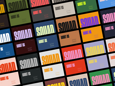 Squad Capital - Color Exploration branding graphic design logo ui webdesign
