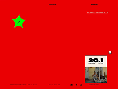 Red Rocket - 404 branding design typography website