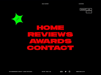 Red Rocket - Menu branding design typography website