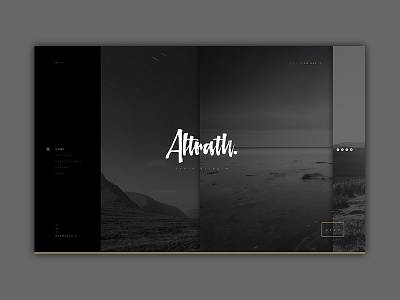 David Altrath Webdesign black design gold interface screen ui ux web