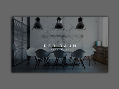 DER RAUM branding design interface logo screendesign ui ux web